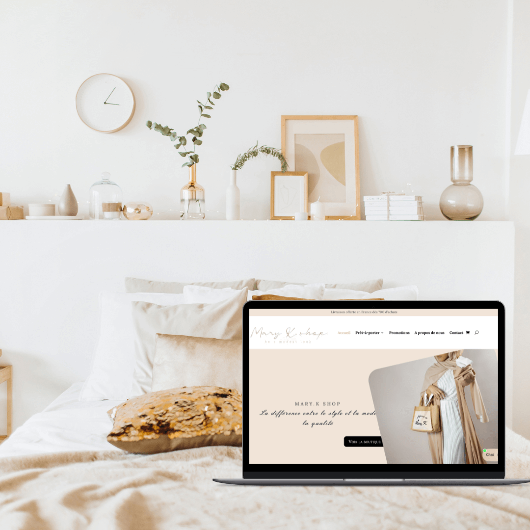site internet femme voilée ecommerce lit