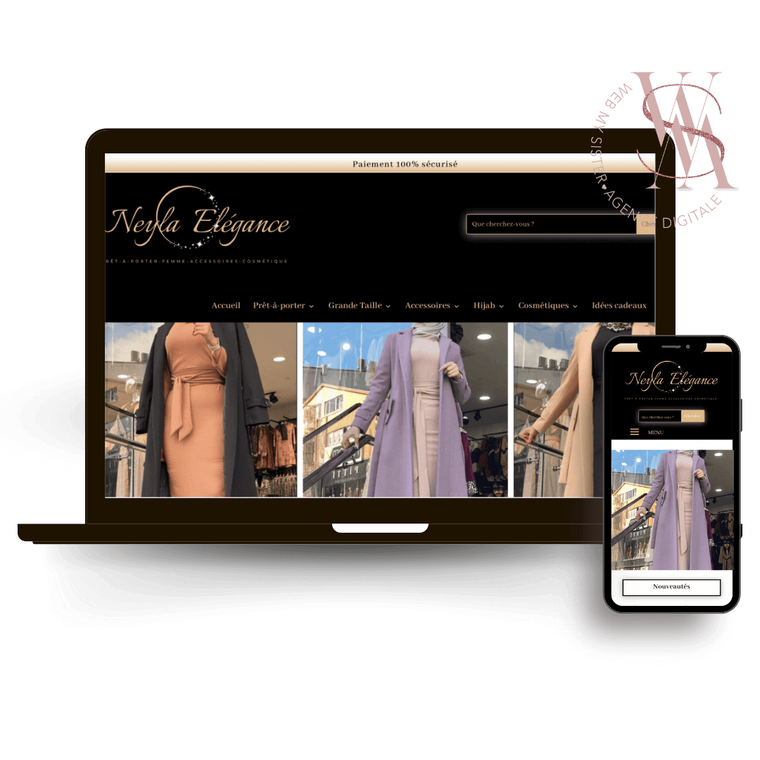vetement femme voilée création site internet paris