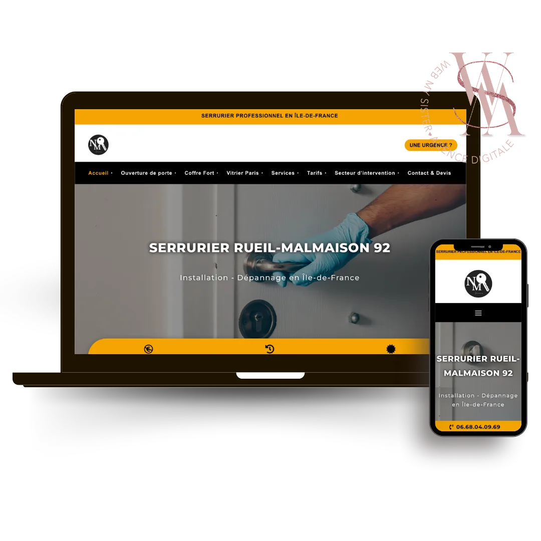 création de site serrurier