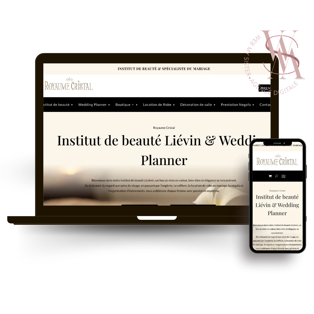 webmaster paris création du site royaume cristal